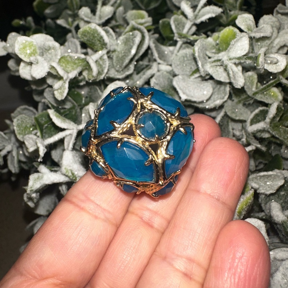 Kendra Scott Gold and Blue Ring